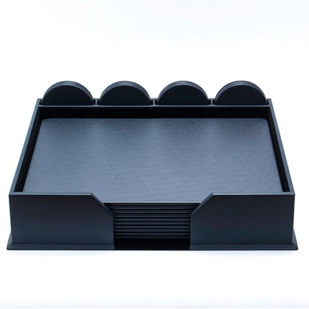 Dacasso Navy Blue Leatherette 23-Piece Conference Room Set DF-4651